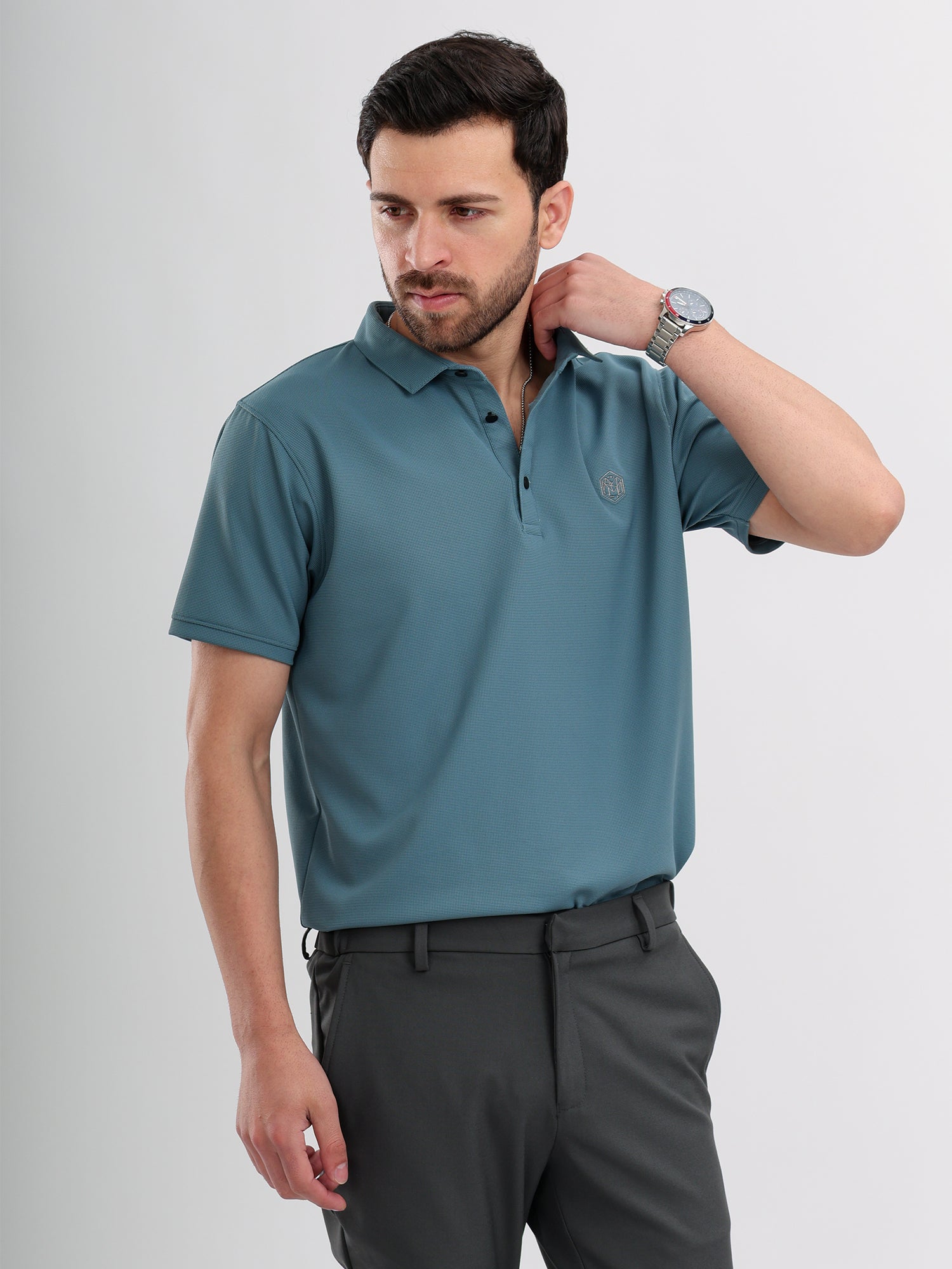 M Excess Teal Classic Polo