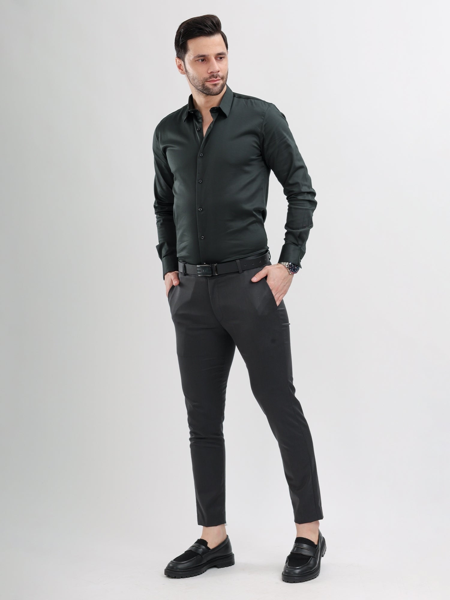 M Excess Slate Grey Everyday Formal Trousers