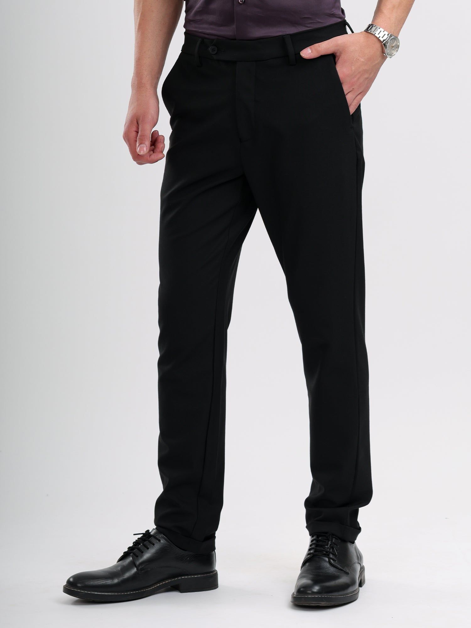 M Excess Black Tailored Trousers
