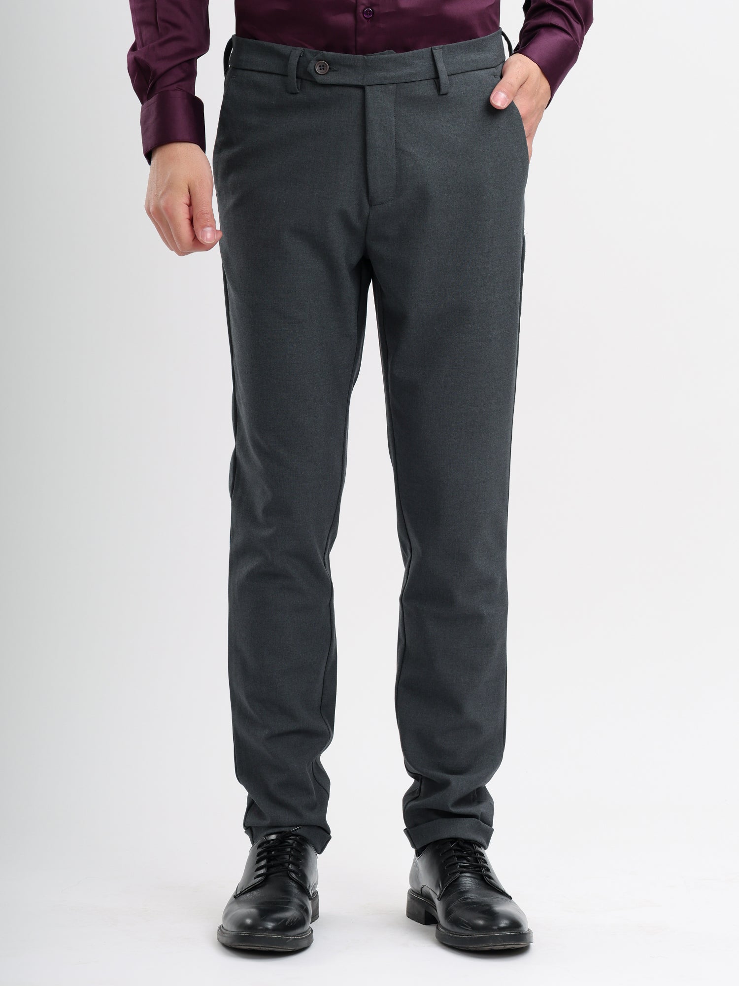 M Excess Dark Grey Tailored Trousers