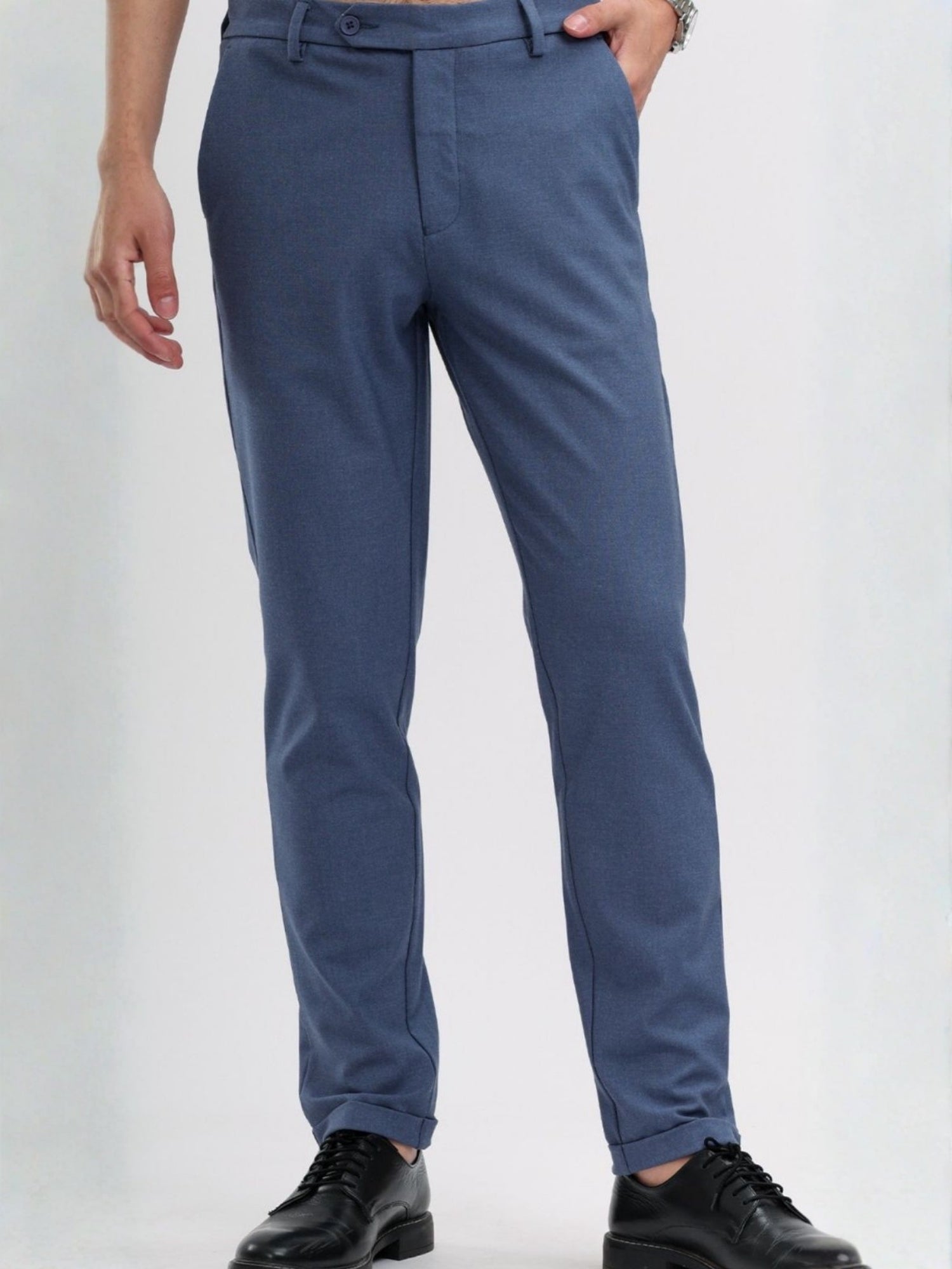 M Excess Blue Tailored Trousers