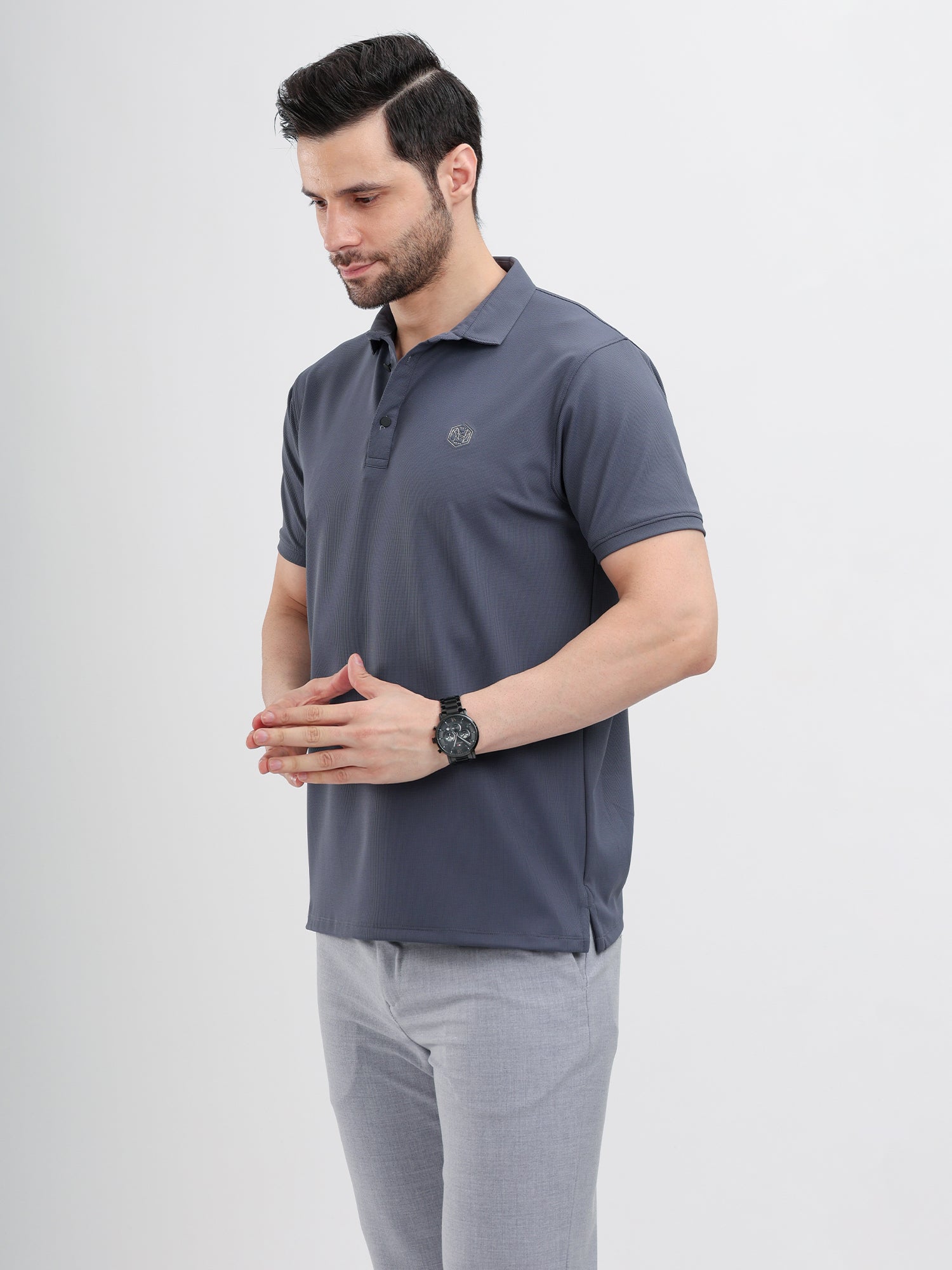 M Excess Shadow Blue Classic Polo