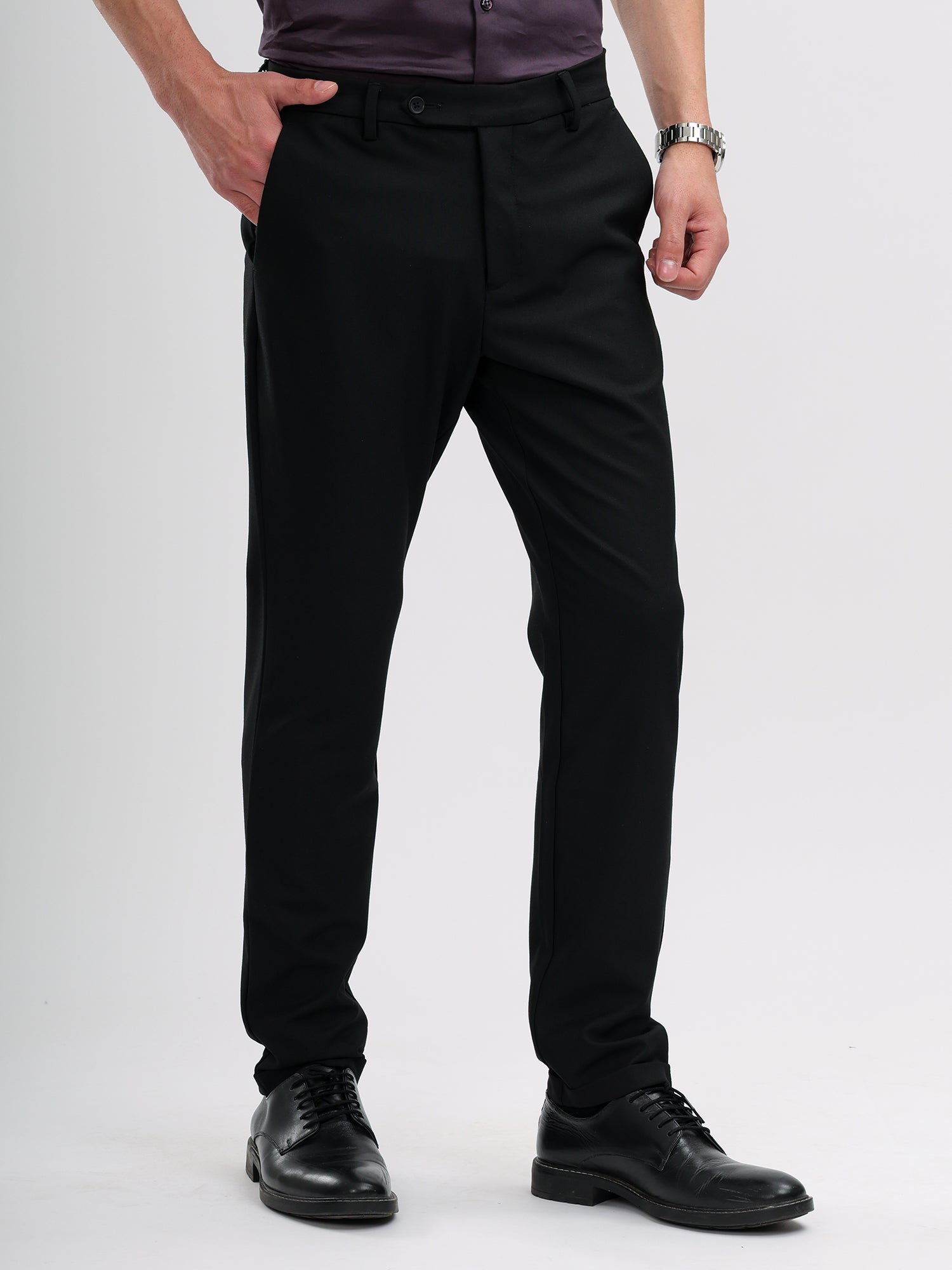 M Excess Black Tailored Trousers