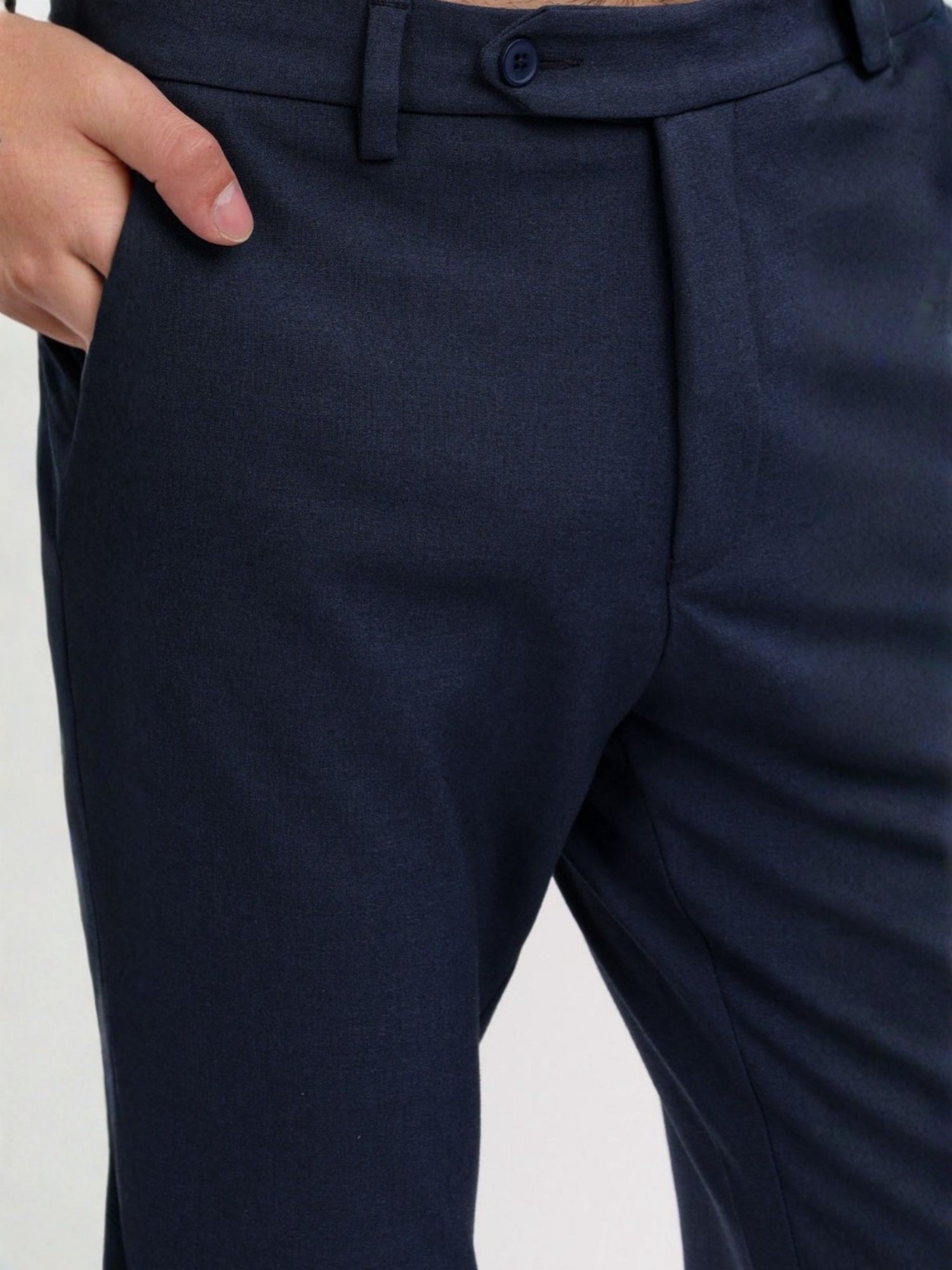 M Excess Steel Blue Tailored Trousers
