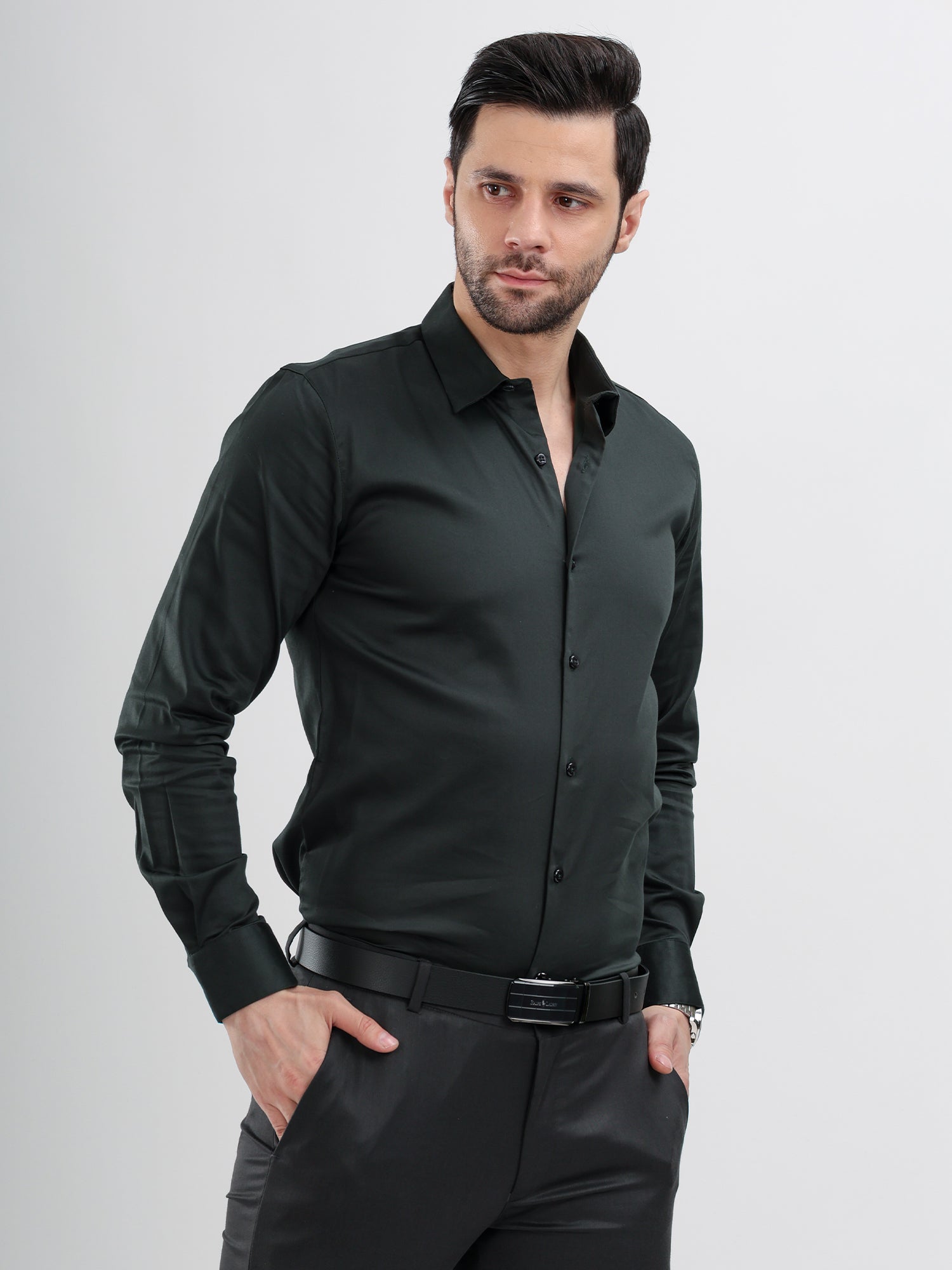 M Excess Dark Green Signature Shirt