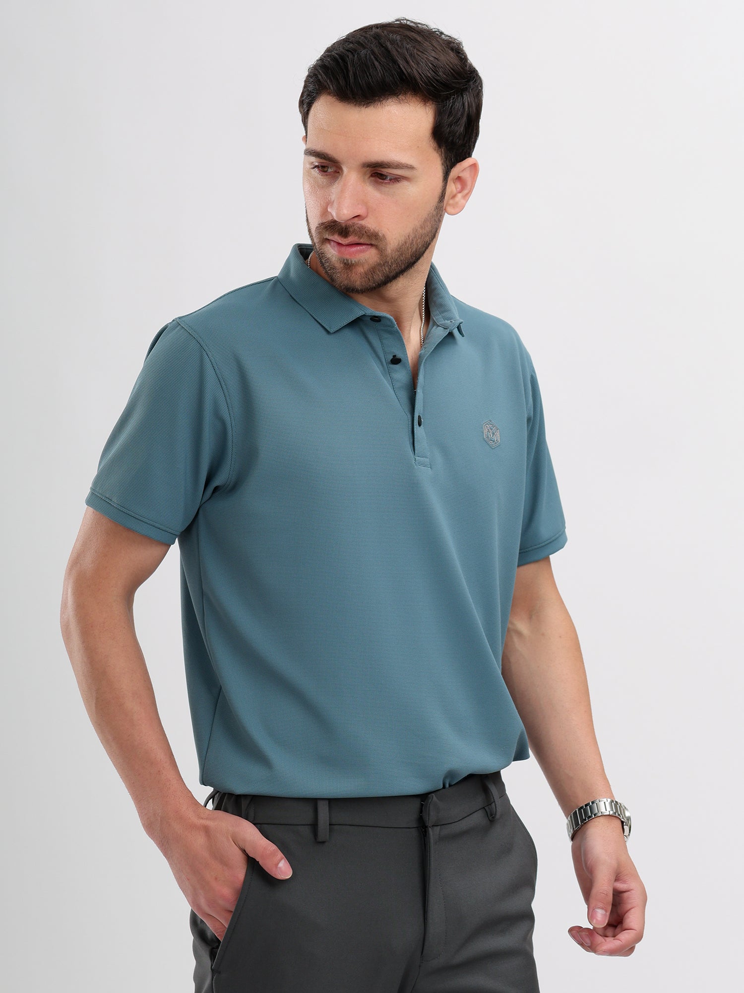 M Excess Teal Classic Polo