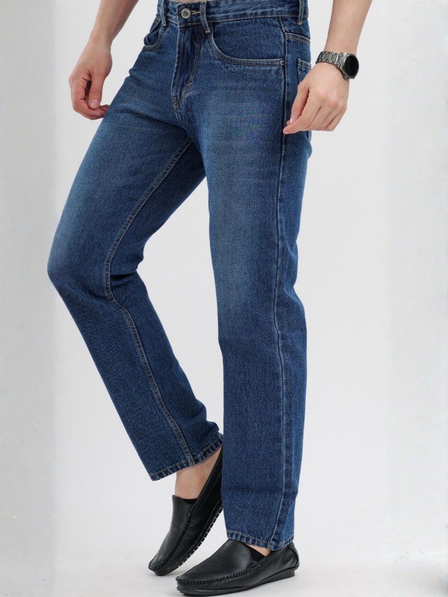 M Excess Blue Relaxed Fit Jeans