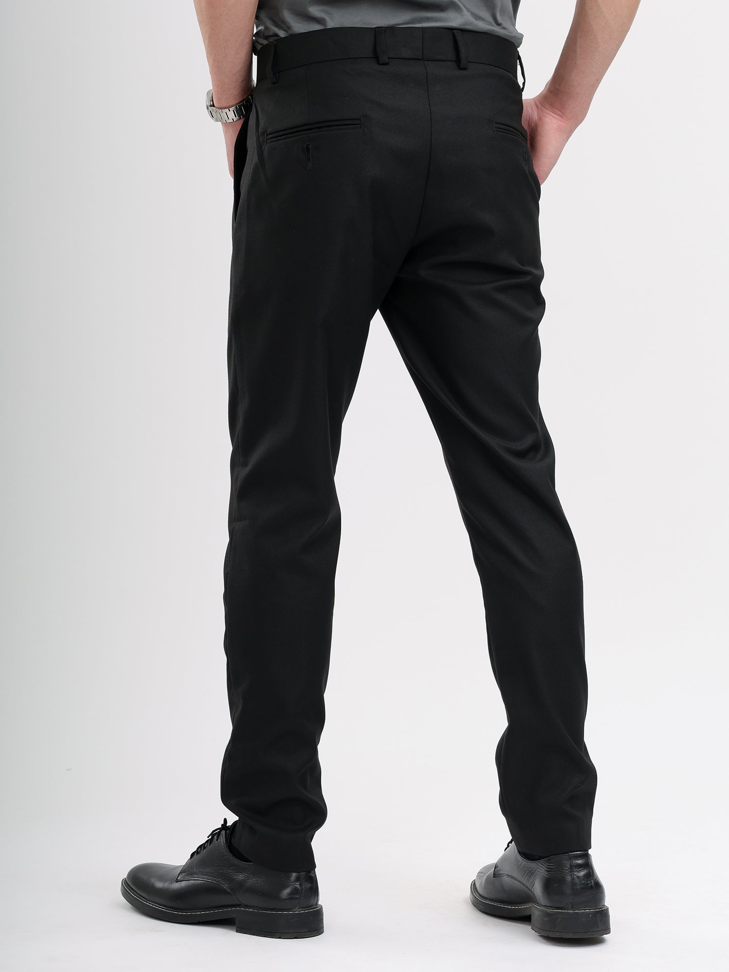 M Excess Black Everyday Formal Trousers