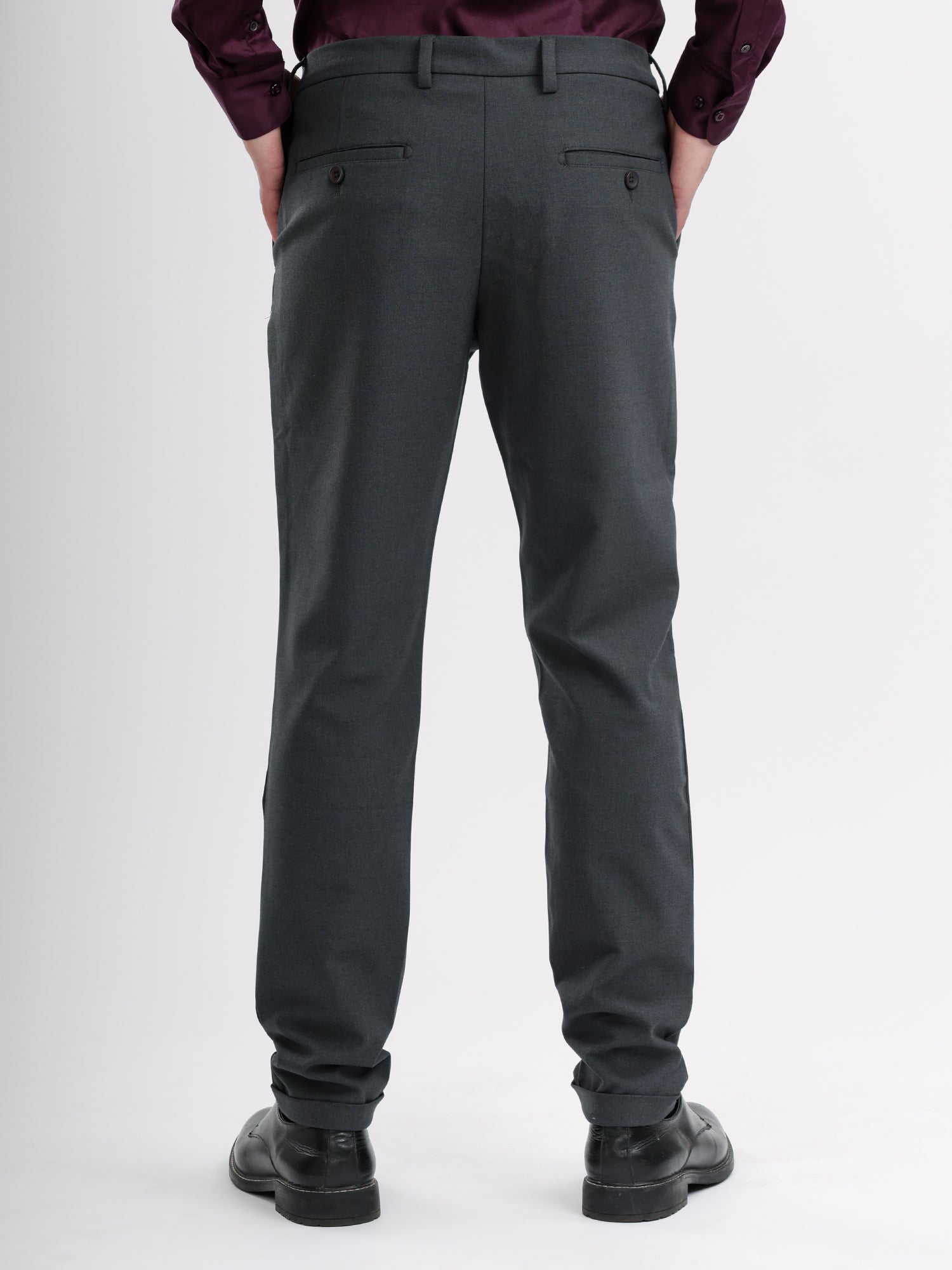 M Excess Dark Grey Tailored Trousers
