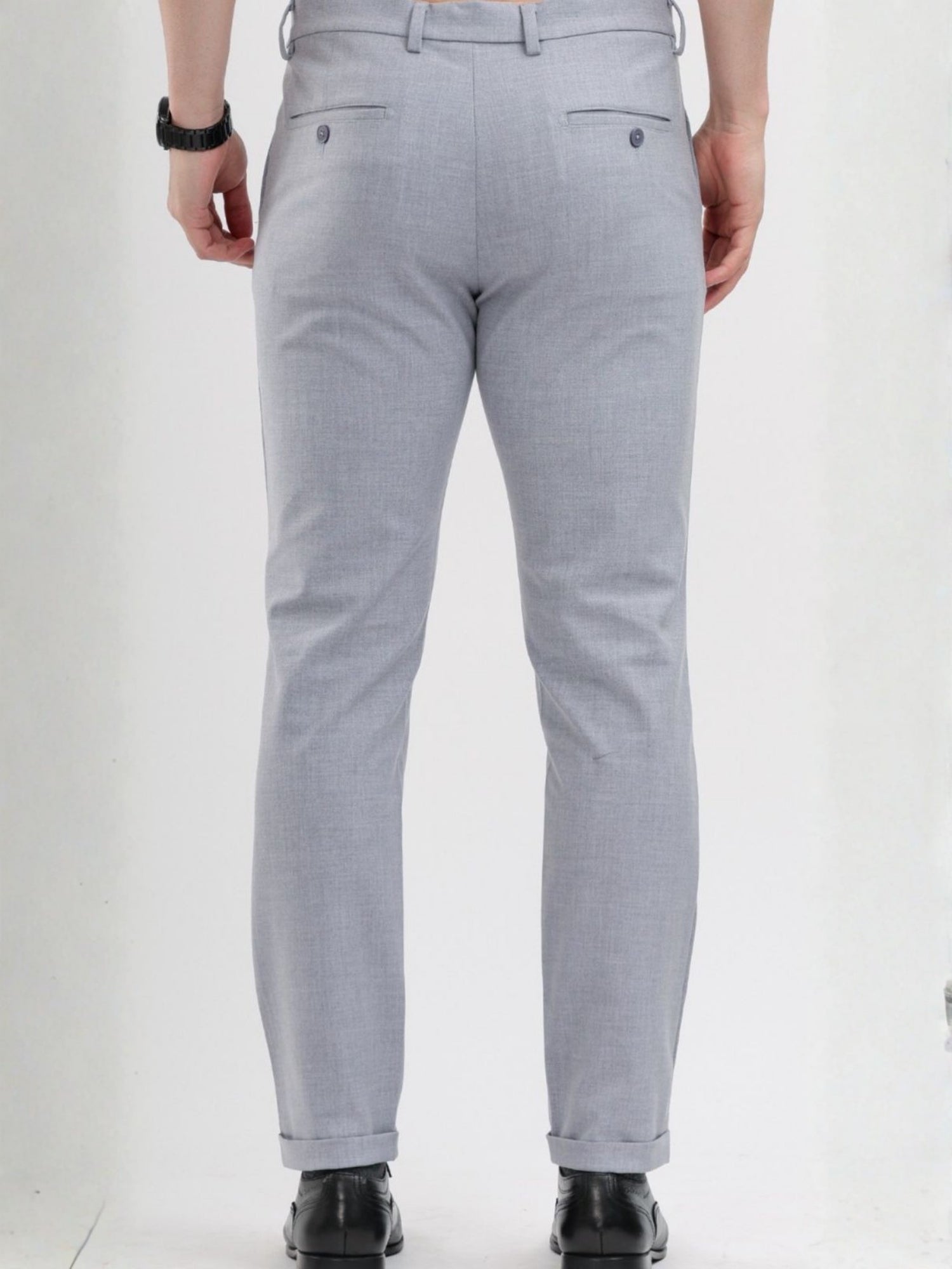 M Excess Light Grey Tailored Trousers