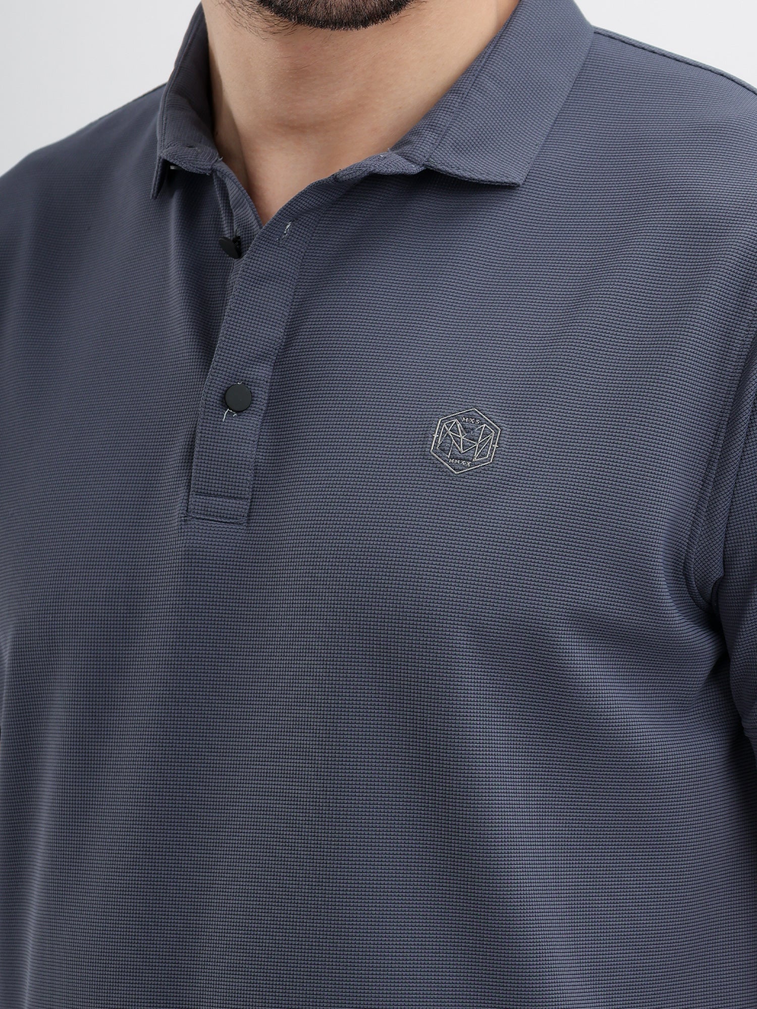 M Excess Shadow Blue Classic Polo