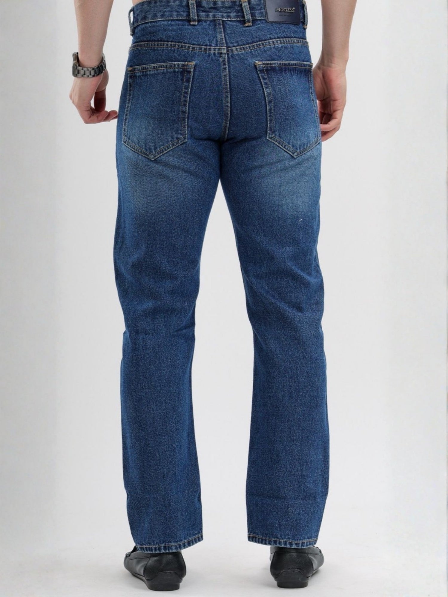 M Excess Blue Relaxed Fit Jeans