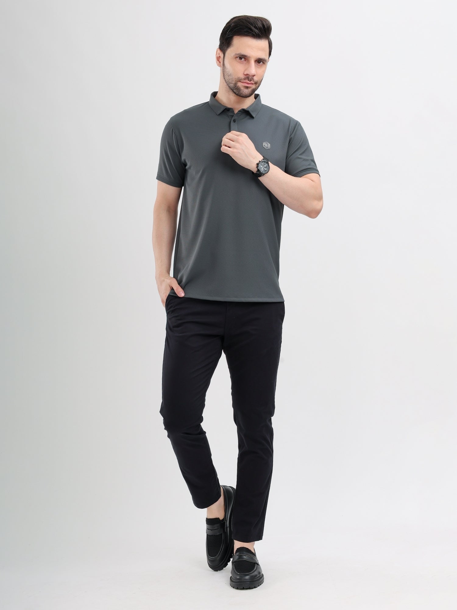 M Excess Black All Day Chinos