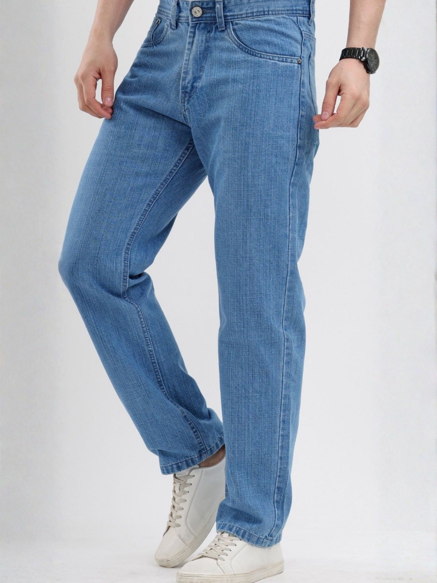 M Excess Light Blue Relaxed Fit Jeans
