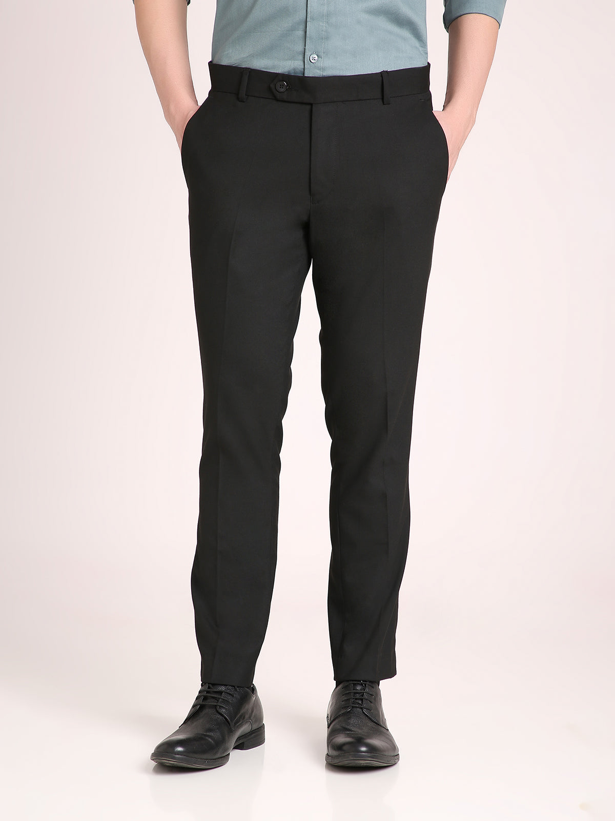M Excess Black Everyday Formal Trousers
