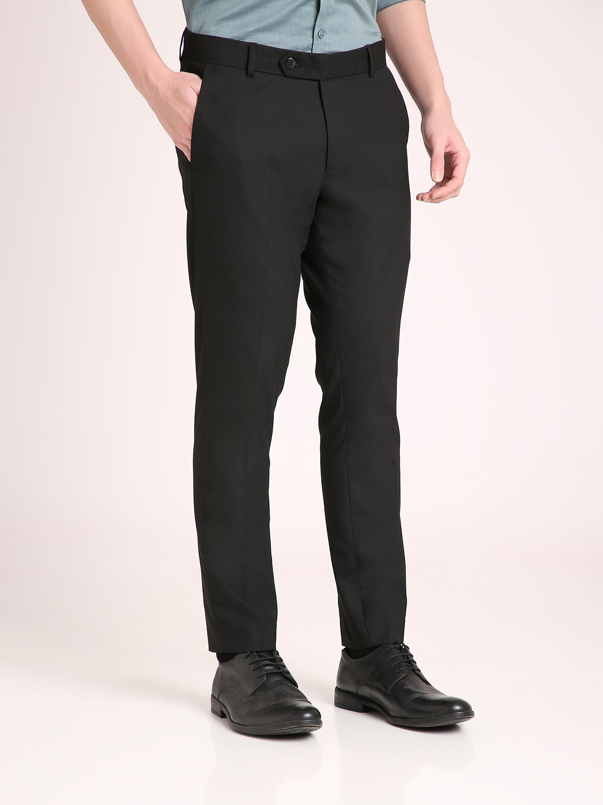 M Excess Black Everyday Formal Trousers