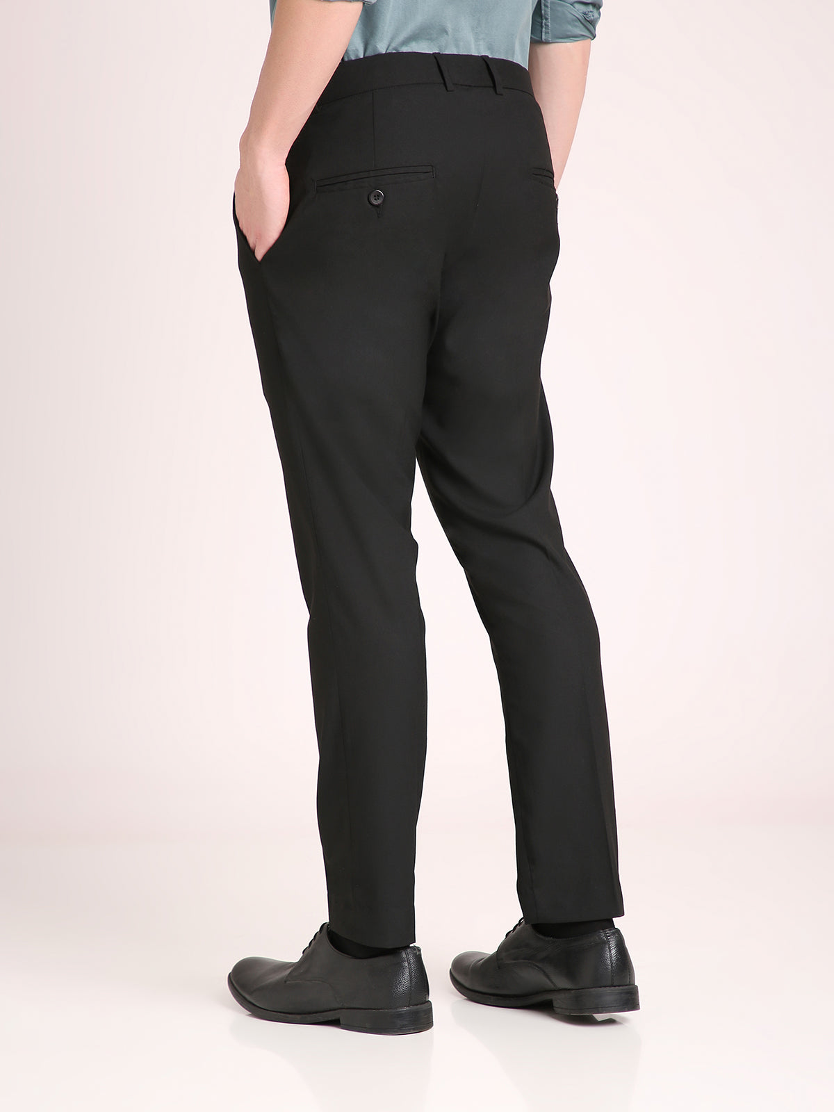 M Excess Black Everyday Formal Trousers