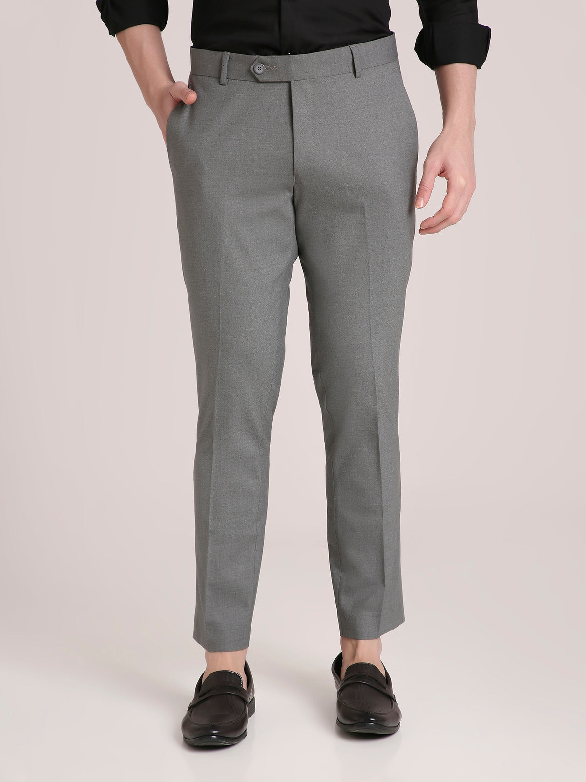 M Excess Grey Everyday Formal Trousers