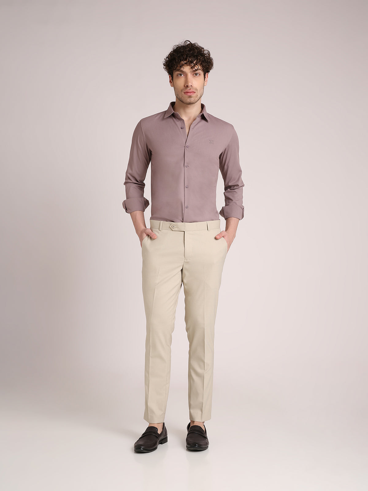 M Excess Khaki Everyday Formal Trousers