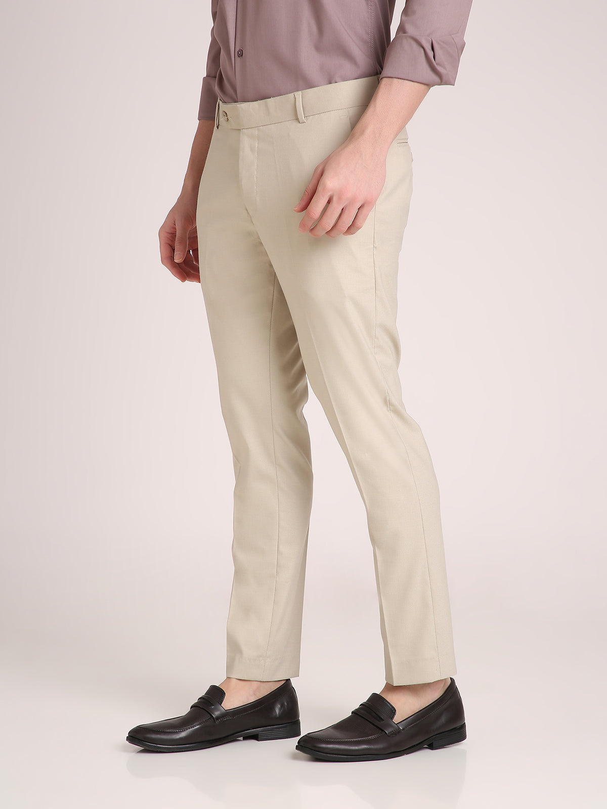 M Excess Khaki Everyday Formal Trousers
