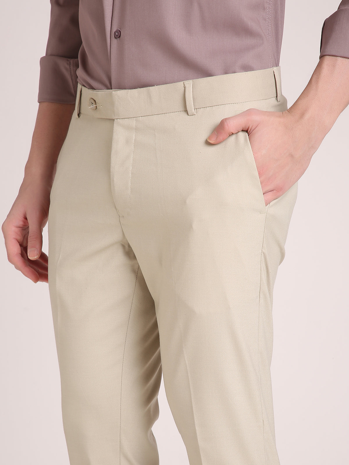 M Excess Khaki Everyday Formal Trousers